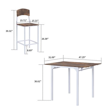 17 Stories Counter Height Drop Leaf Dining Set Wayfair Canada