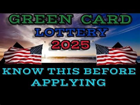 DV Lottery 2025 Increase Your Chance Of Winning The Greencard