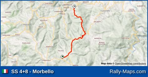 Ss Morbello Stage Map Rally Team Rally Maps