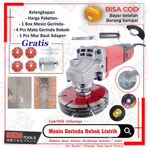 Jual Mesin Gerinda Tangan Gurinda Grinda Angle Grinder Sunc Slongsong