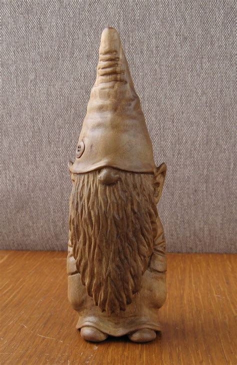 Gnome Wooden Figurine Christmas Gift Wooden Carved Gnome Etsy