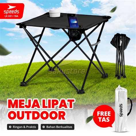 Jual SPEEDS Meja Lipat Camping Outdoor Folding Picnic Table Meja Lipat