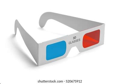 3d Movie Glasses Isolated On White Stock Photo (Edit Now) 520675912