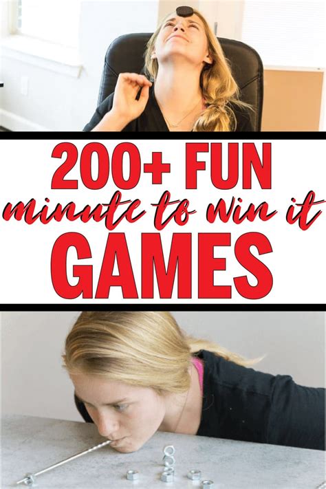 Minute To Win It Games For Adults