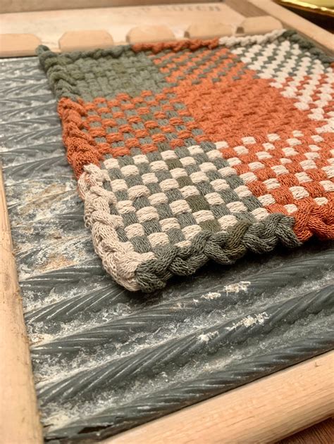 Pot Holder Hot Pad Kitchen Ware Handcrafted Potholder Cotton Potholder Cotton Hot Pads