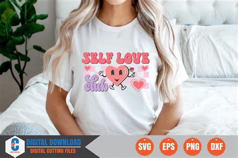 Self Love Club Retro Svg Graphic By Craftfiles Svg · Creative Fabrica