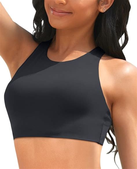 Nwt Aqua Eve Sz Xxl Black Swimsuit Bikini Tankini Top High Neck Sport