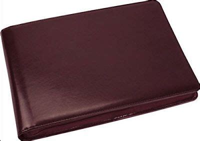 7 Ring Business Check Binder 3-on-a-page Zippered Leather Look Vinyl ...