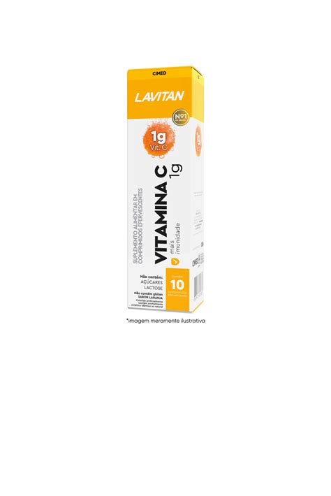 Lavitan Vitamina C G Sabor Laranja Comprimidos Efervescentes