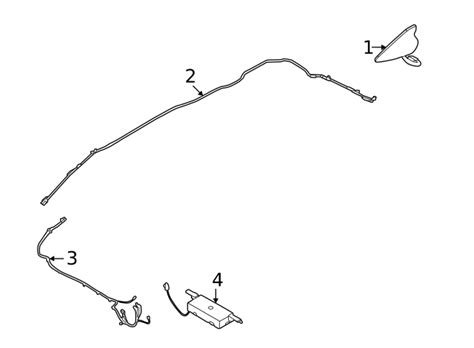 2022 Hyundai Tucson Antenna Assembly 96240 CW000 OEM Parts Online