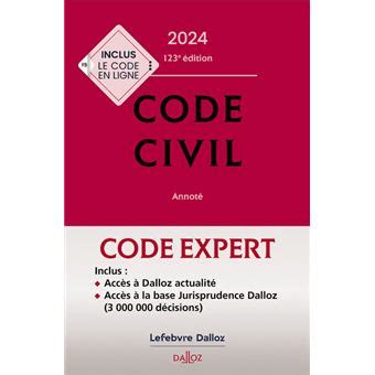 Code Dalloz Expert Code Civil Me Dition Livre Cd Rom