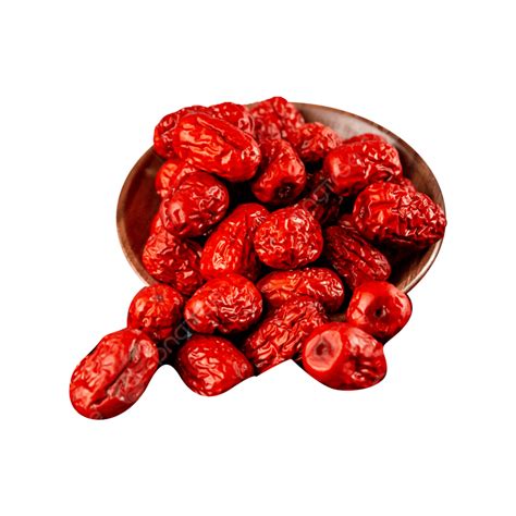 A Plate Of Delicious Jujube Free Elements Red Dates Png Element Free