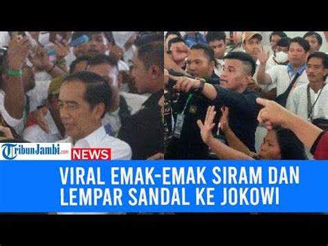 VIRAL Kronologi Detik Detik Jokowi Disiram Air Mineral Dan Dilempar