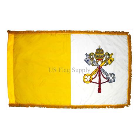 3ft X 5ft Papal Flag For Parades And Display With Fringe