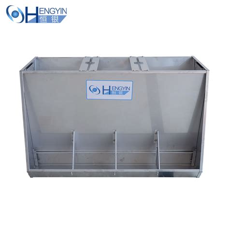 Pig Farm Feeding System Feed Trough Stainless Steel Feeder For Pigs Pig