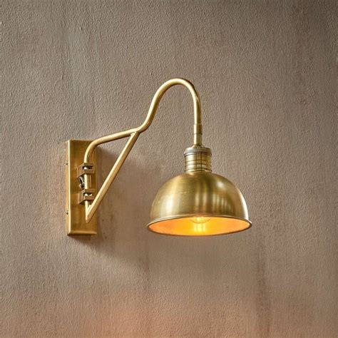 Brass Swan Neck Wall Light