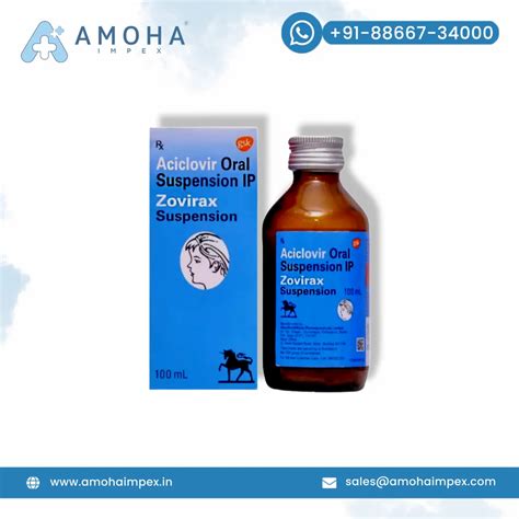 Acyclovir Zovirax Syrup For Clinical 100ml At Rs 125 Bottle In Surat