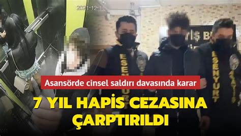 Asansörde Cinsel Saldırı Davasında Karar 7 Yıl Hapis Cezasına çarptırıldı