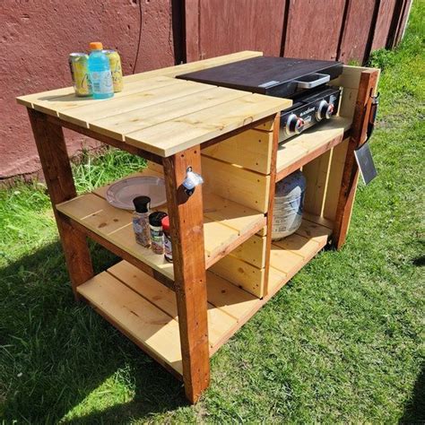 Blackstone Griddle Stand Build Plans DIY Grill Station Outdoor Kitchen