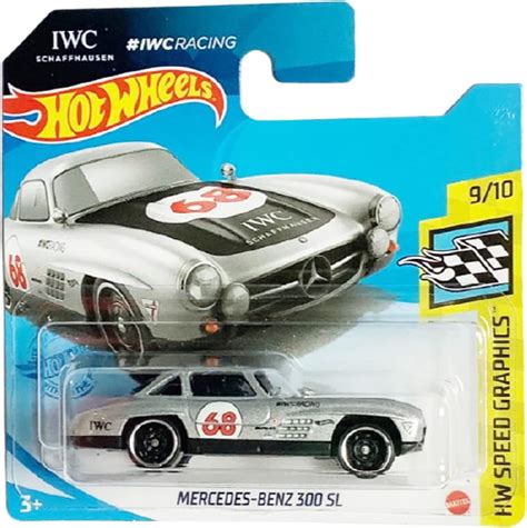 Hot Wheels Mercedes Benz SL IWC Racing HW Speed Graphics Short Card