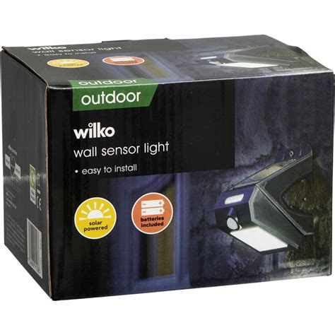 Wilko Solar Sensor Premium Wall Light Wilko