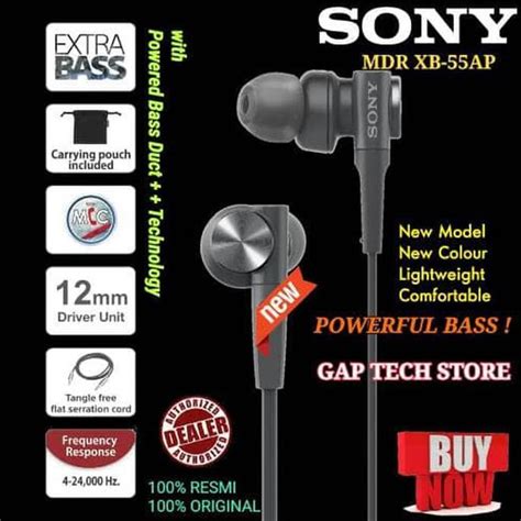 Jual Sony Mdr Xb Ap Xb Ap In Ear Extra Bass Earphone With Mic