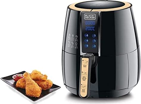 Black And Decker Aerofry Air Fryer 1500 Watt 4 Liter Black Af400