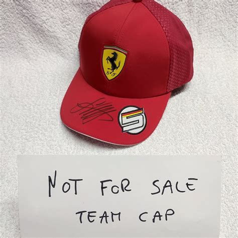 Ferrari Formule Sebastian Vettel Casquette De Baseball