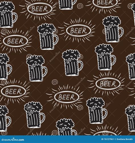 Textura Sem Emenda Da Cerveja Fundo Da Cerveja Papel De Parede Da