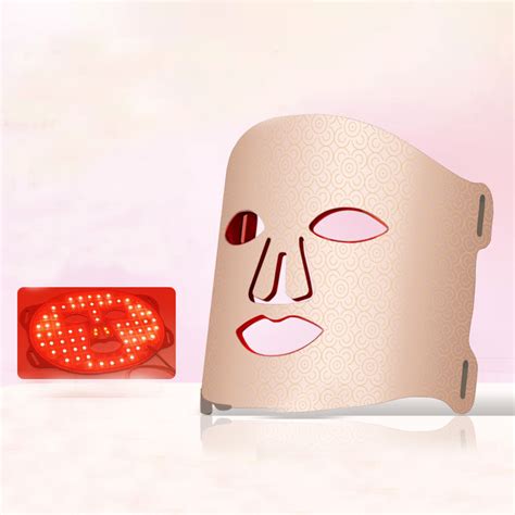 Silicone Facial LED Face Mask Red Light Therapy For Face 4 Colors 660nm