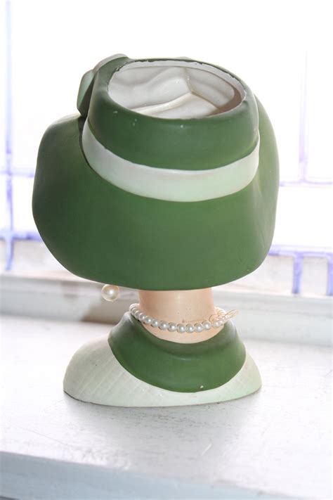 Vintage Napco Lady Head Vase With Earrings And Necklace C7494 1950s