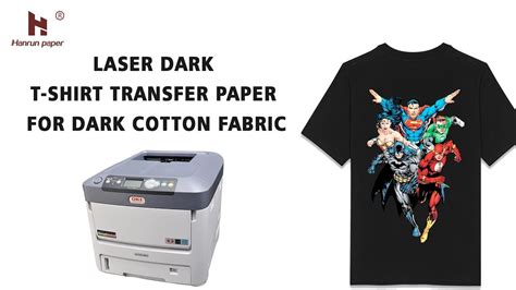 Laser Dark T Shirt Transfer Paper For Dark Cotton Fabric Youtube