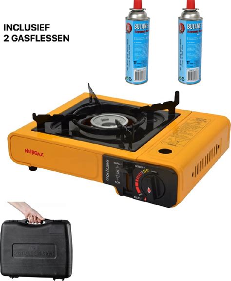 Nurgaz Camping Kooktoestel Portable Gas Stove Gasbrander