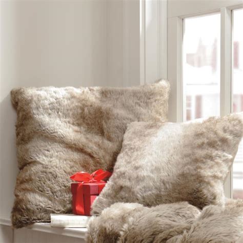 Faux Fur Throw Pillows | Grandin Road