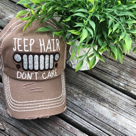 Jeep Hair Don T Care Women S Baseball Cap Or Hat Etsy