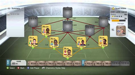 FIFA 14 BPL 12k Squad Builder YouTube