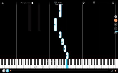 7 Years Piano Tutorial With Letter Notes La Touche Musicale