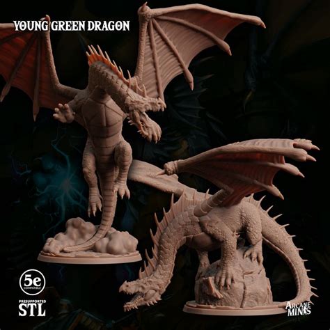 3D Printable Young Green Dragon by Sordane Publishing