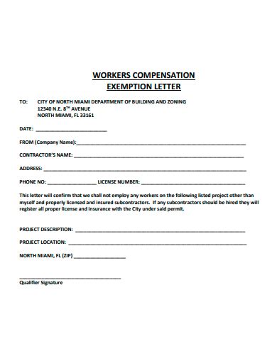 FREE 16 Exemption Letter Samples Templates