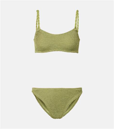 Hunza G Phoebe Bikini Green Editorialist