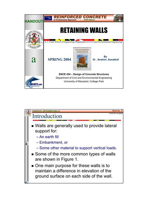 Pdf Handout A Retaining Walls Dokumen Tips