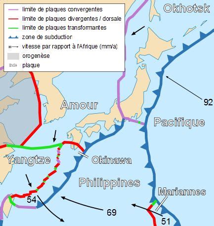 Plaques Tectoniques Japon S Isme De De La C Te Pacifique Du