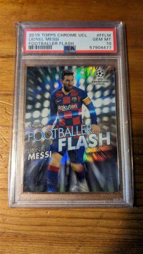 Lionel Messi 2019 Topps Chrome UEFA Champions League FF LM Footballer