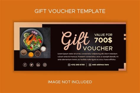 Premium Vector Restaurant Fast Food T Voucher Template