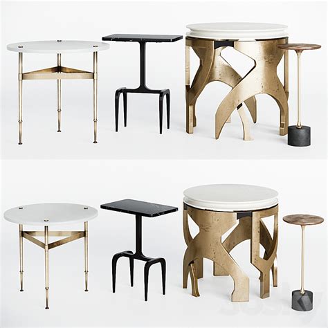 3DSKY Side Tables And Accent Tables Set 3D Model NEW UPDATE 2023