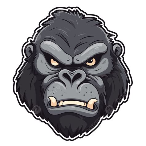 Cartoon Angry Gorilla