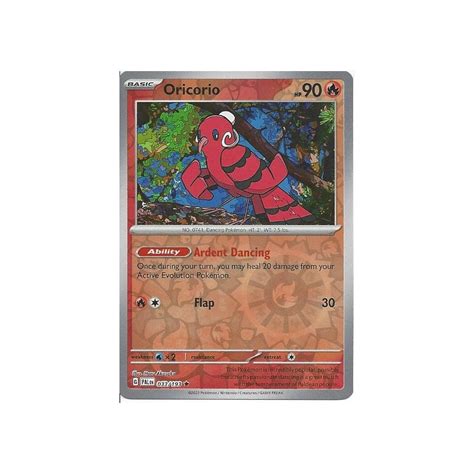 Pokemon Trading Card Game 033 193 Oricorio Reverse Holo SV 02