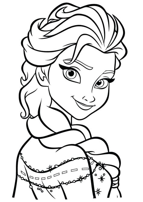 Elsa Mermaid Coloring Pages At Free Printable