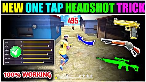 New One Tap Headshot Trick🔥 New Headshot Trick New Headshot Setting