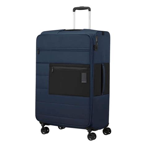 Samsonite Mala De Viagem Trolley Grande 77cm 4R Exp VAYCAY Azul Escuro